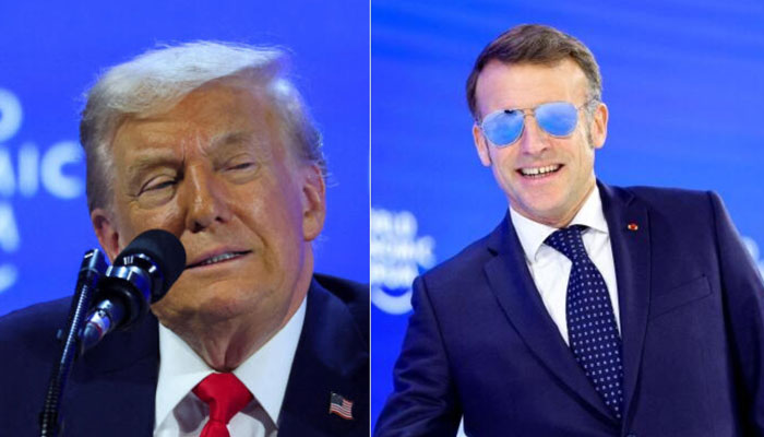 দাভোসে ম্যাক্রোঁর সানগ্লাস নিয়ে ট্রাম্পের উপহাস - NewsNow24